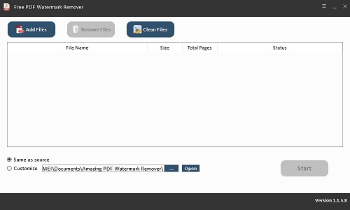 Free PDF Watermark Remover