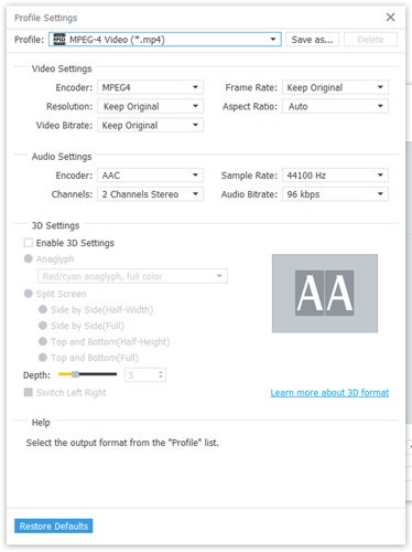 AnyMP4 MXF Converter