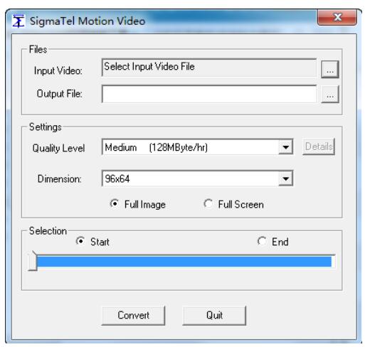 SigmaTel Motion Video